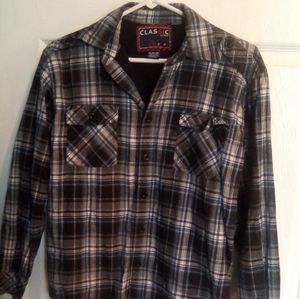 NWOT Boys Classic Rugged Wear Thermal Lined Light Flannel Plaid Jacket XL